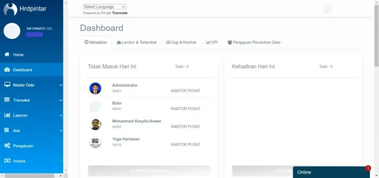 HR Software HRDpintar